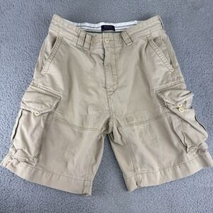 Polo Ralph Lauren Cargo Shorts Mens 34 Gray 10" Inseam Classic Chino Preppy Pony